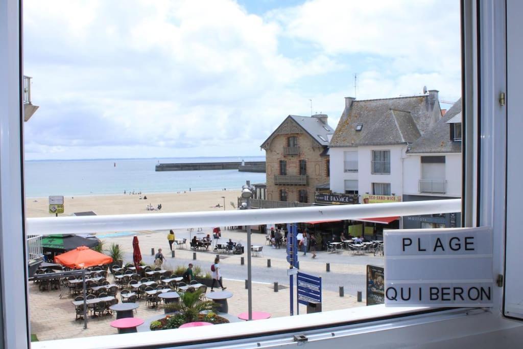 « L'Oceanix » Vue Grande Plage 2Ch Wifi Quiberon Exteriör bild
